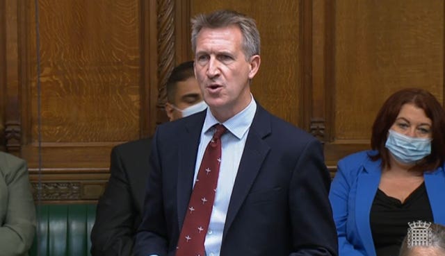 Dan Jarvis, Labour MP for Barnsley Central, speaking during the debate on the situation in Afghanistan 