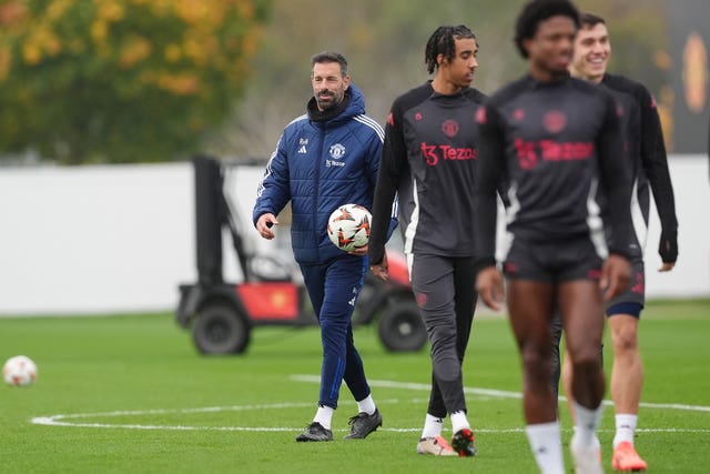 Manchester United training session