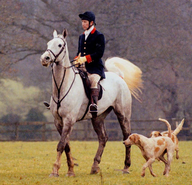 Charles hunting in 1995