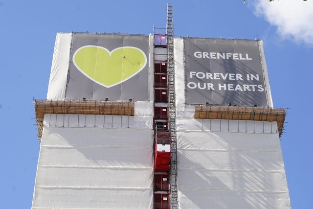 Grenfell Tower in west London 