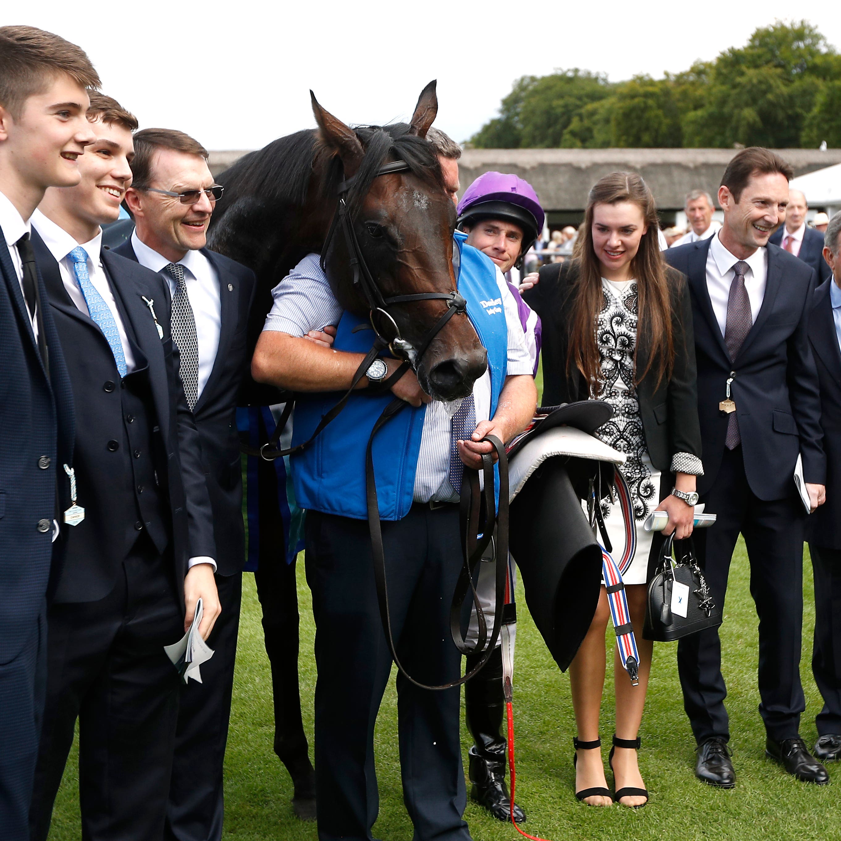 The Ten Sovereigns team following his July Cup success