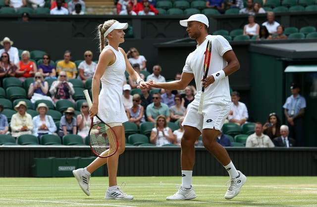 Harriet Dart and Jay Clarke are in the mixed doubles semi-final 