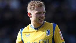 George Maris sealed Mansfield’s win over Grimsby with the second goal in first-half stoppage time (Bradley Collyer/PA)