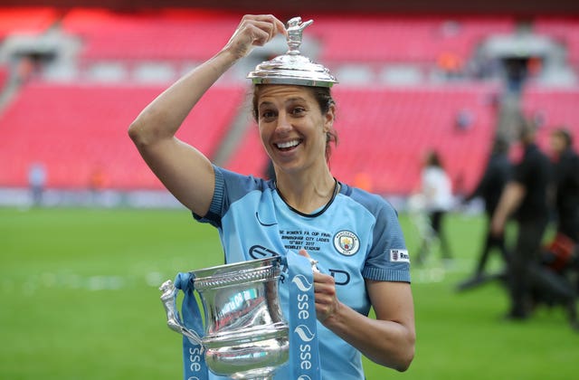 Carli Lloyd won the Women's FA Cup during her short spell at Manchester City