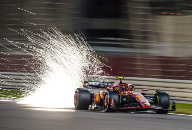 Carlos Sainz finished third for Ferrari