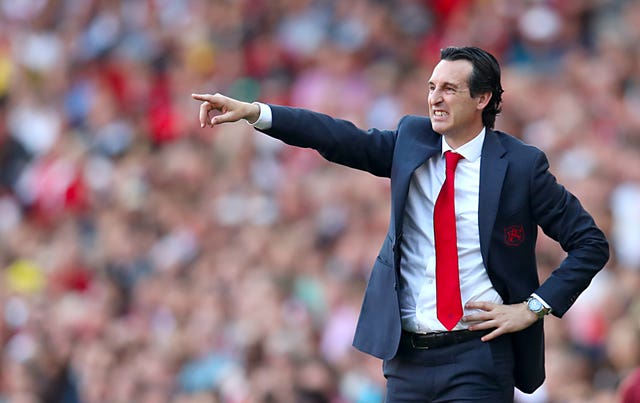 Unai Emery, pictured, remains confident Arsenal can still secure a top-four Premier League finish