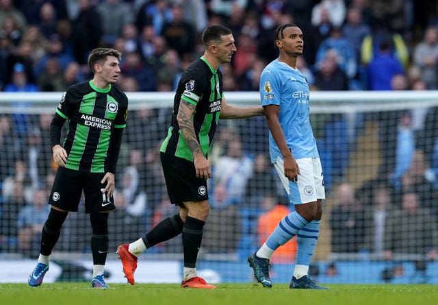 Manuel Akanji, right, is suspended