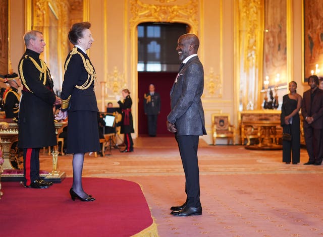 Christopher Powell, from Birmingham, football coach and former professional player, is made a Member of the Order of the British Empire by the Princess Royal at Windsor Castle.