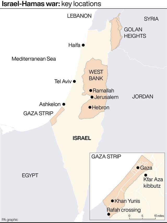 Gaza map