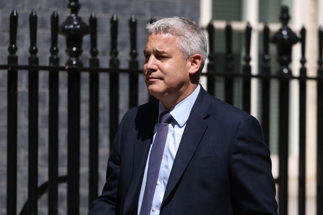 Steve Barclay, arrives for a cabinet meeting at 10 Downing Street