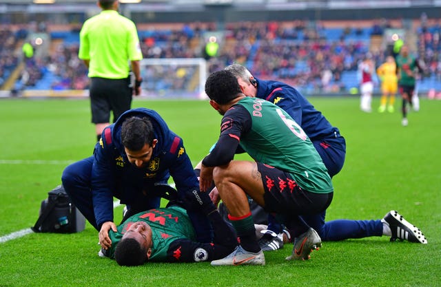 Aston Villa’s Wesley is set to miss the rest of the season after suffering am injury against Burnley