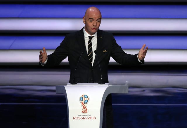 Infantino has gone into self-isolation after contracting the virus 