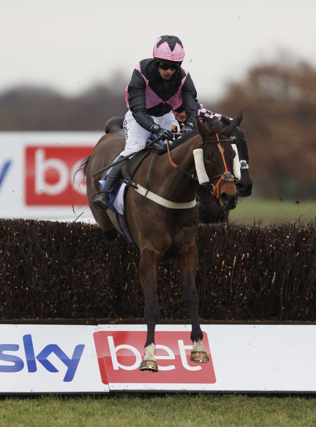 Cooper’s Cross winning the Sky Bet Chase 