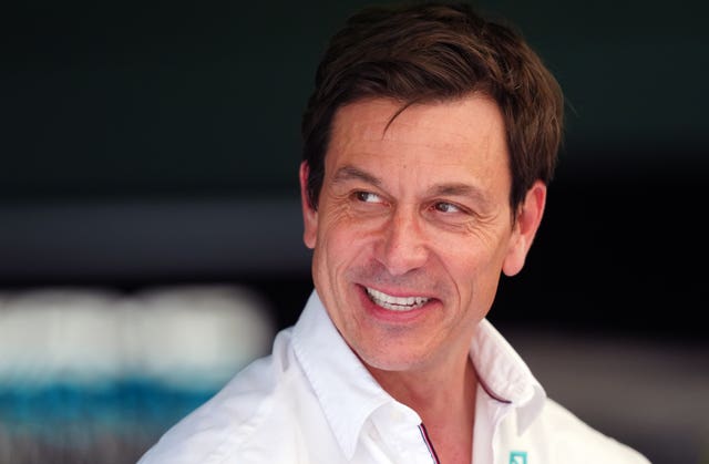 Toto Wolff smiling at someone 