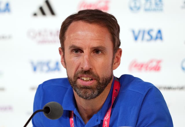 England manager Gareth Southgate faces the media on Friday 