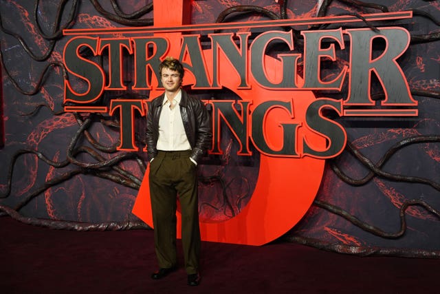 Joe Keery attends the Stranger Things 5 volume 1 special screening, at Odeon Luxe, Leicester Square, London