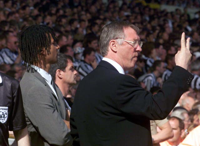 Manchester United boss Sir Alex Ferguson got the better of Newcastle counterpart Ruud Gullit in the 1999 FA Cup final