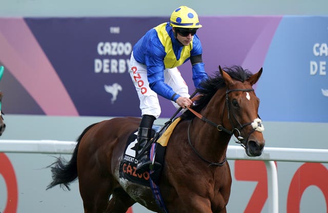 Desert Crown was given a cool ride at Epsom by Richard Kingscote