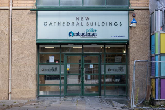 External view of the entrance to the office of the Police Ombudsman