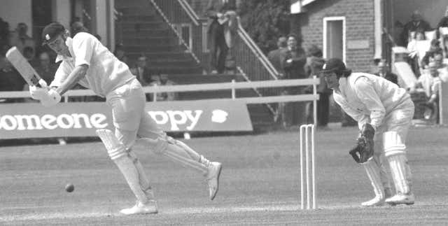 Tony Greig batting for Sussex.