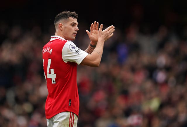 Granit Xhaka is a doubt for Arsenal 