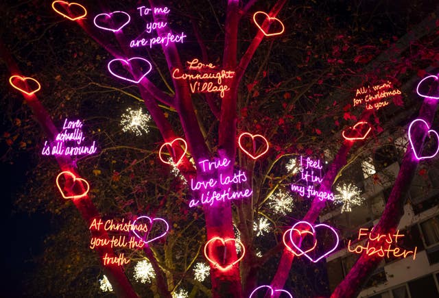 Connaught Village festive lights
