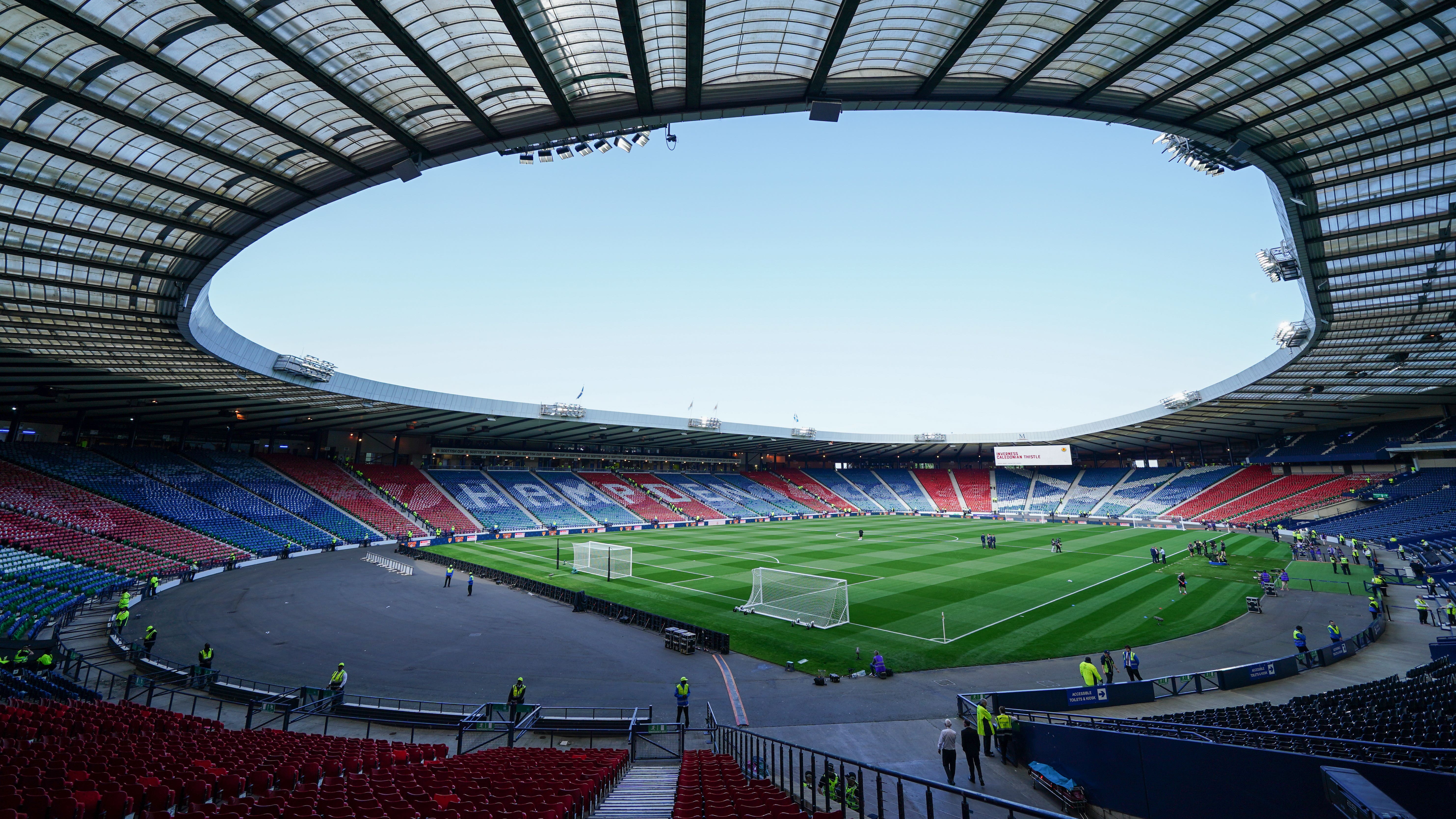 The match finished 0-0 at Hampden Park (Jane Barlow/PA)