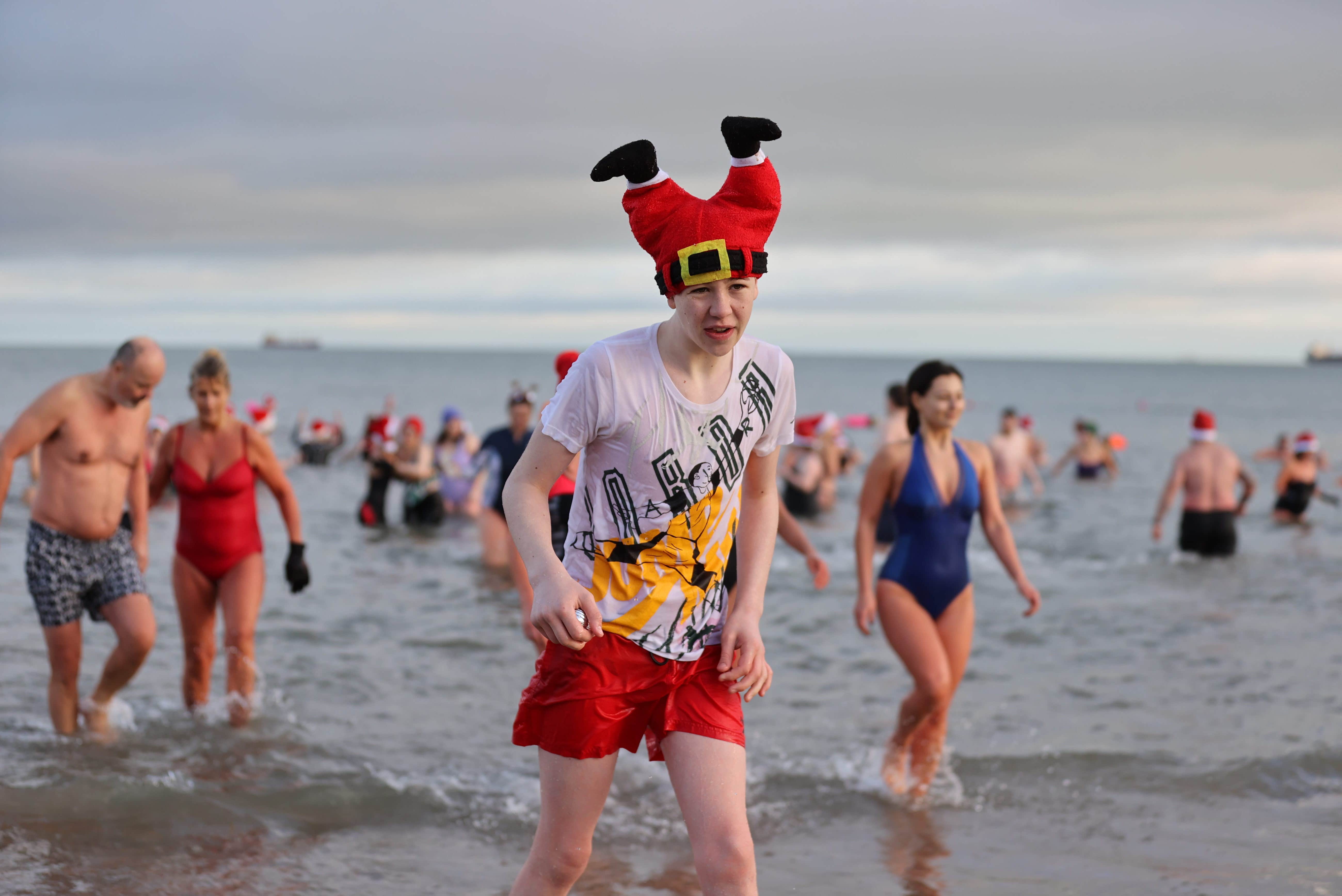 Couple Who Met At Helen s Bay Charity Swim Return For Another Festive Couple Who Met At Helen s Bay Charity Swim Return For Another Festive