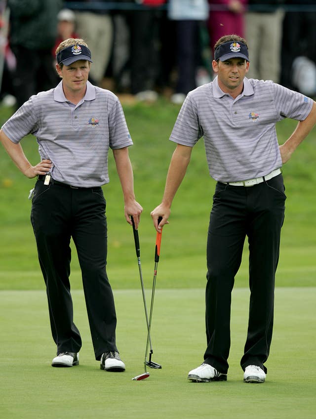 Ryder Cup team-mates Luke Donald and Sergio Garcia both lean on their putters