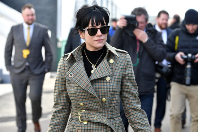 Lily Allen at Cheltenham Racecourse