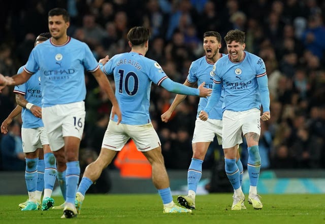 Manchester City celebrate