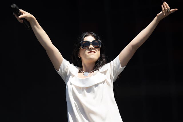 Alessi Rose performs on stage at the TRNSMT festival in Glasgow. 