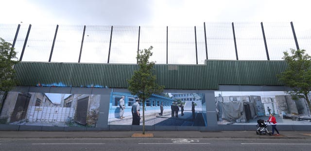 Belfast peace wall exhibition