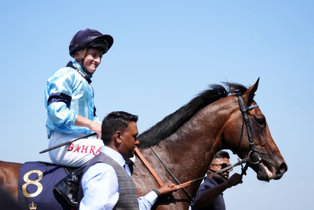 Tom Marquand aboard Merchant after winning the King George V Stakes 