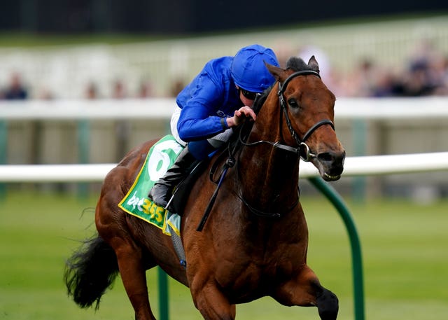 Master Of The Seas winning the Earl of Sefton Stakes at Newmarket