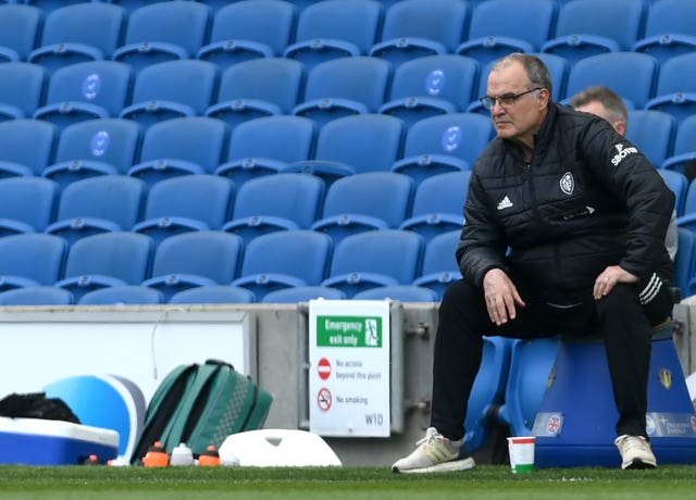 Marcelo Bielsa looks on