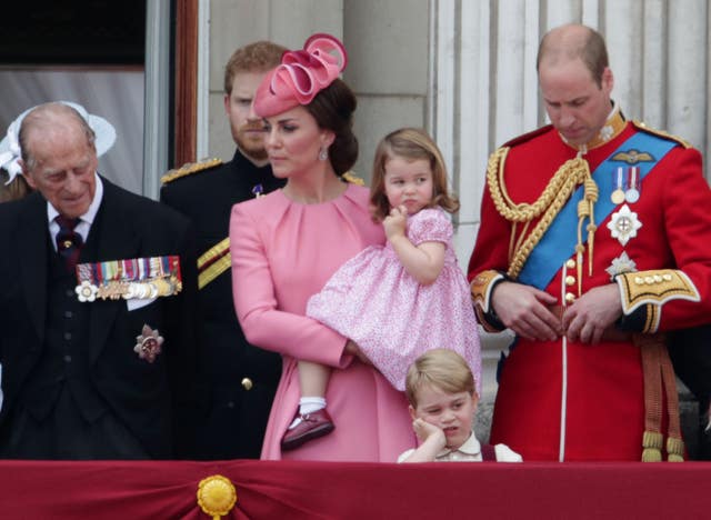 Prince George and the royals at Trooping the Colour