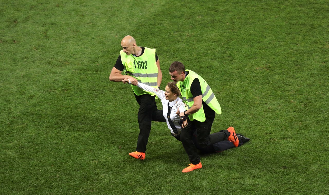 Pussy Riot Claim Responsibility For World Cup Final Pitch Invasion