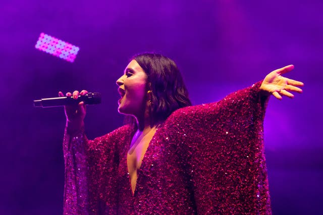 Jessie Ware performing at Glastonbury Festival 2024