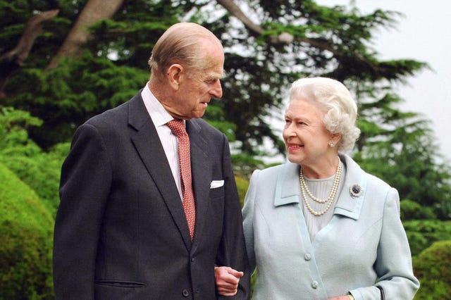 The Queen and Duke of Edinburgh, pictured on their Diamond Anniversary