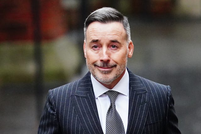 David Furnish arriving at court on Wednesday