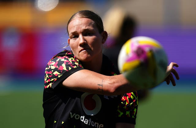 Wales’ Carys Cox during a training session 