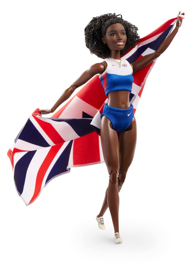 Barbie doll created in the likeness of Britain's fastest woman, Dina Asher-Smith