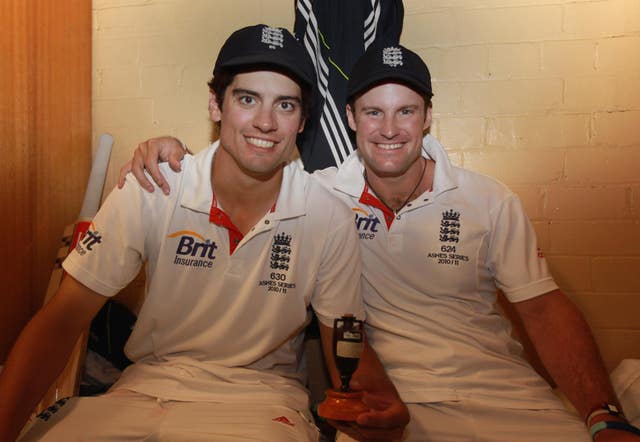 Alastair Cook (left) and Andrew Strauss