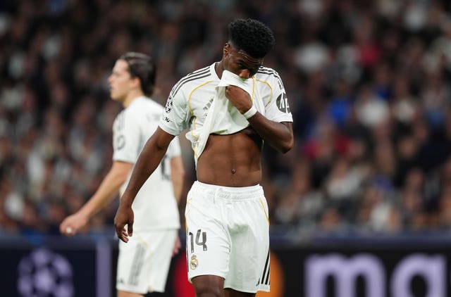 Real Madrid midfielder Aurelien Tchouameni