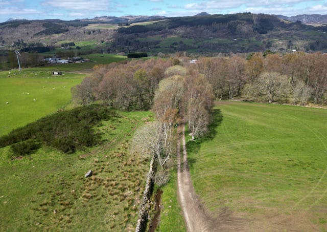 A general view of the area where the body of Brian Low was discovered
