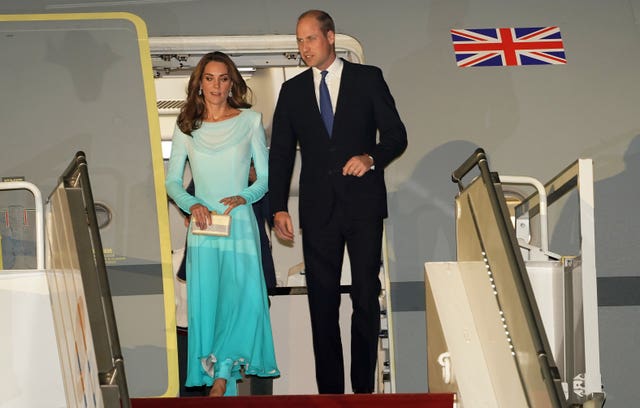 William and Kate arrive