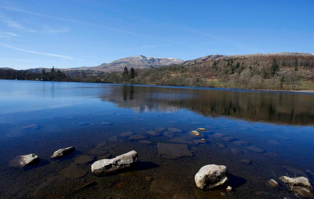 View over the lake at Coniston Water