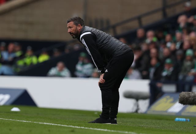 Derek McInnes was sent off at Hampden