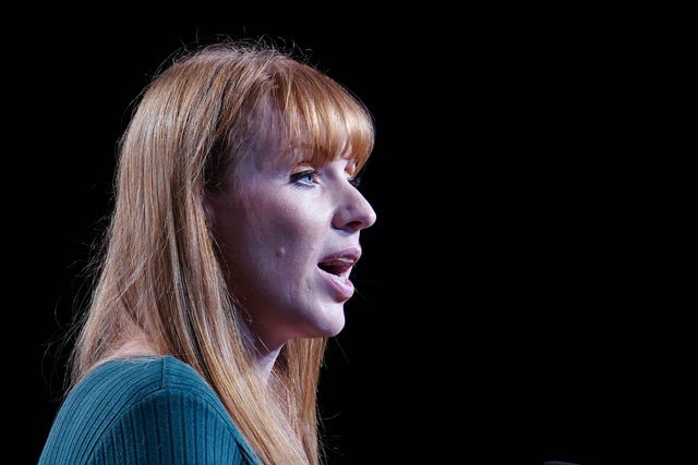 Side profile of Angela Rayner